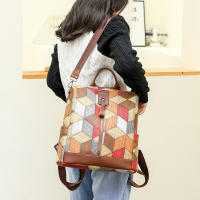 Mochila de viaje para mujer impermeable de cuero PU con bolsillos múltiples bolsa escolar casual para niñas adolescentes - details 8