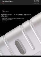 Maleta de viaje 100% de aluminio de alta calidad, equipaje rodante, equipaje con ruedas de viaje de 24/29 pulgadas, Maleta de cabina de mano de 20 pulgadas - details 4