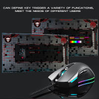 Motospeed V70 Mouse de juegos RGB con retroiluminación PAW3325 con cable 7 teclas Programación de macros personalizada - details 4