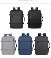 Mochila de viaje clásica para hombre, morral de negocios expandible con USB, bolsa de gran capacidad para ordenador portátil, impermeable, a la moda - details 2