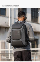 BANGE-Mochila de gran capacidad con carga USB para hombre y mujer, bolso de viaje informal Oxford, resistente al desgaste, a la moda, nuevo estilo - details 2