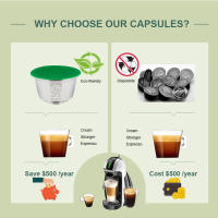 Icafilas-cápsulas de café reutilizables para Dolce Gusto Mini Me, filtros de Crema de acero inoxidable, piccolo xs - details 3