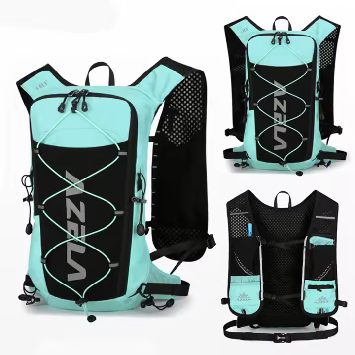 Mochila con chaleco hidratante para correr, senderismo al aire libre, ciclismo, mochila ultraligera, botella de agua transpirable para maratón, paquete de vejiga - 1