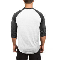 New Fitness Casual T-Shirt Muscle Tops Men's High Quality Cotton Breathable Three Quarter Sleeve Shirt Gym Bodybuilding T-Shirt - details 10