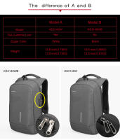 Mochila para Hombres Kingsons con Carga USB y Funcionalidad de Moda Resistente a la Fraudulencia para Laptops de 13 a 15 Pulgadas - details 4