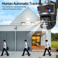 Cámara de Seguridad HD 12MP ICSEE Visión Nocturna Seguimiento Automático Apróximate Impermeable - details 2