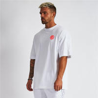 Gym Bodybuilding Fitness Mens Oversized Casual T Shirt Outdoor Hip Hop Streetwear Loose Short Sleeve Cotton Breathable T-shirt - details 9