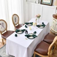 Servilleta de satén de 30cm x 30cm, decoración de mesa para servir, toalla de cena para fiesta de boda, hogar, Hotel, decoración navideña, servilletas de mesa, color verde, 6 uds. - details 2