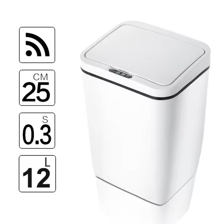 Cubo de basura inteligente para el hogar, cubo de basura de inducción con Sensor eléctrico, automático, para cocina y baño - 1
