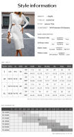 Women's Elegant Slim Round Neck Long Sleeve Dress - details 0