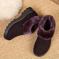 Women Platform Short Boots Casual Slip On Plush Lined Boots Comfortable Winter Boots - details 7