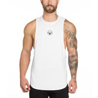 New Men Slim Fit Tank Tops Gym Fitness Bodybuilding Vests Summer Casual Fashion Solid Print Sleeveless Cotton Lengthen T-shirt - details 10