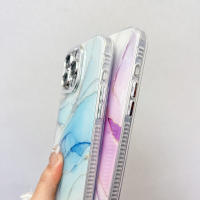Funda de Teléfono de Mármol de Lujo Protectora Antipaliza para iPhone 16 Pro, 15Pro, 13, 14 Pro Max - details 13