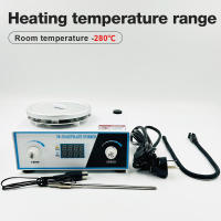 Agitador magnético de calefacción, mezclador de placa caliente de 2L, agitador ajustable de 2600 RPM, dispositivos termostáticos de laboratorio con enchufe europeo para biología médica - details 4