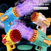 Pistola de burbujas de avión de 29 agujeros nuevo juguete de burbujas gatlin juguete de niños máquina de burbujas - details 0