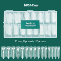 Moldes Nailpop French Nail de doble forma para extensiones de gel polivinílico, 15 tamaños con marcas de números grandes para manicura francesa, 150 unidades/caja - details 9