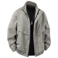 Outdoors Simplicity Solid Man Fashion Jacket Spring Autumn Retro Style Flip Collar Leather Jacket New Leisure Port Wind Coat Man - details 3