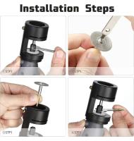 Afilador de electrodos, herramienta de soldadura TIG, amoladora de orificios horizontales con múltiples ángulos y desplazamiento con ranura de corte para ayudas de soldadura - details 3