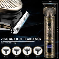 Set de Afeitadora de Cabello HATTEKER 6 en 1 Corte de Pelo con Rotativa Carga USB - details 8