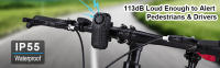 Elecpow Wireless Bicycle Vibration Alarm IP55 Waterproof Motorcycle Alarm Remote Control Anti-theft Bike Detector Alarm System - details 0