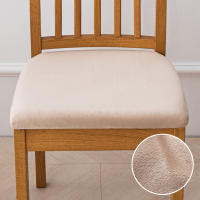 Fundas de asiento de silla de terciopelo, fundas de cojín de asiento elásticas, funda de silla lavable para comedor, Hotel, ceremonia, banquete, fiesta - details 9