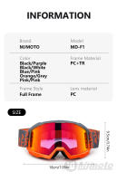 Gafas todoterreno para motocicleta, gafas antiniebla para Motocross, gafas antiimpacto para moto, gafas de esquí HD antideslizantes a prueba de viento - details 3
