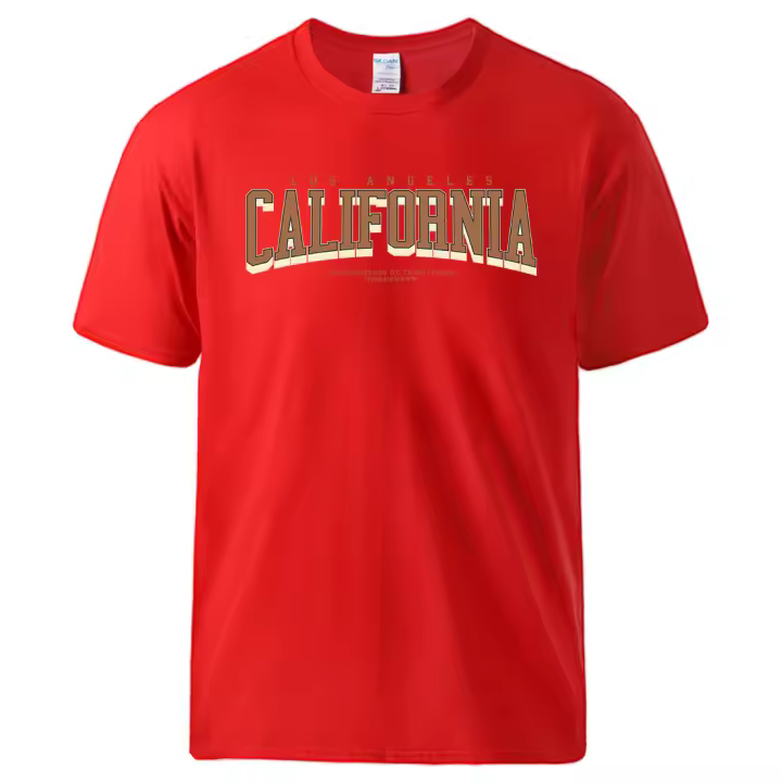 Camiseta de manga corta para hombre, prenda de vestir, de algodón, suave, estilo clásico Vintage, Los Angeles, California, Winnerof - 1