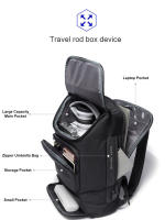 BANGE-Mochila de gran capacidad con carga USB para hombre y mujer, bolso de viaje informal Oxford, resistente al desgaste, a la moda, nuevo estilo - details 6