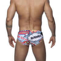 Jessborn-Calzoncillos de baño con estampado explosivo para hombre, pantalones cortos deportivos de surf, a la moda, sexys, ajustados, para playa, primavera caliente - details 2