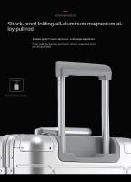 Maleta de viaje 100% de aluminio de alta calidad, equipaje rodante, equipaje con ruedas de viaje de 24/29 pulgadas, Maleta de cabina de mano de 20 pulgadas - details 5
