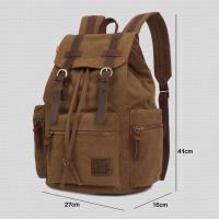 Mochilas de lona vintage para hombre y mujer, bolsos de viaje informales para estudiantes, senderismo, viaje, Camping, Mochila Masculina - details 2