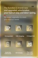 Kemei-cortadora de pelo profesional para peluquero, juego de recortadora de pelo inalámbrica sin espacios, recortadora de barba, acabado para hombres, Máquina para cortar cabello - details 1