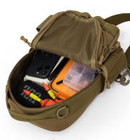 Bolsa táctica de pesca para el pecho con soportes para caña, para caza, escalada, Camping, caja Molle grande, almacenamiento, señuelo, riñonera deportiva - details 2