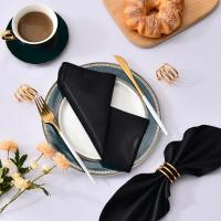 Servilleta de satén de 30cm x 30cm, decoración de mesa para servir, toalla de cena para fiesta de boda, hogar, Hotel, decoración navideña, servilletas de mesa, color verde, 6 uds. - details 11
