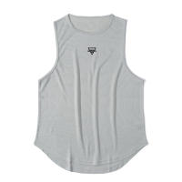Summer Men Casual Fashion Sleeveless Elastic Tank Top Gym Bodybuilding Fitness Quick Dry Breathable Training Basketball T-shirt - details 14