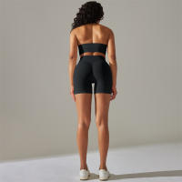 Conjunto de Yoga para Mujer Ropa Deportiva sin Costuras para Gimnasio Traje de Fitness con Sujetador Deportivo de Manga Larga Leggings de Cintura Alta Tracksuit Adecuado para Primavera/Verano Material de Poliéster y Elastano - details 8