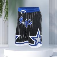 Pantalones cortos transpirables con estampado 3D del equipo mágico americano Retro Street pentagrama azul y blanco deportes Hip Hop baloncesto - details 3