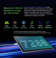 Blackview Tab 13 Tablet Android 12, Helio G85 Octa Core 6GB+128GB SIMo Tablets Pad 7280mAh, 10.1'' FHD+ Pantalla Cámaras 13MP - details 17