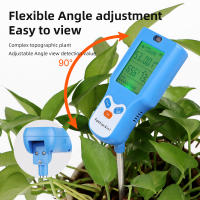 Medidor de suelo 6 en 1 giratorio 90 °   Detector de PH del suelo LCD fertilidad pH temperatura humedad luz prueba de humedad planta jardín granja analizador de suelo - details 7