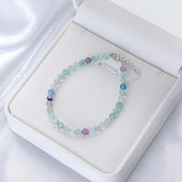Pulseras hechas a mano de turmalina de Plata de Ley 925 con piedra Natural de 4 mm para mujer, regalo y joyería para fiesta, brazaletes de amatista - details 12