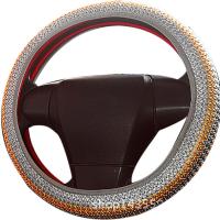 Protector de cubierta de volante antideslizante transpirable para coche de seda de hielo de verano - details 2