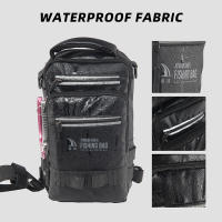 Bolsa de pecho de pesca grande para hombre, organizador de señuelos de aparejos de pescado, bolsa de almacenamiento, bolsos de hombro impermeables multinivel para deportes al aire libre # Col - details 4