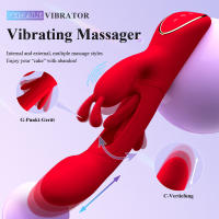 Masaje de vibración de cabeza de conejo de 7 velocidades, golpeteo del punto G de 5 velocidades, puntos de acupuntura secretos profundos de 3 velocidades para mujeres, estimulador de clítoris, consolador para lamer vagina femenina, juguetes sexuales para - details 5