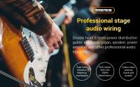 Cable de guitarra de 1/4 pulgadas TS en ángulo recto macho a 1/4 pulgadas TRS en ángulo recto macho para bajo, guitarra, mandolina eléctrica, Pro Audio - details 0
