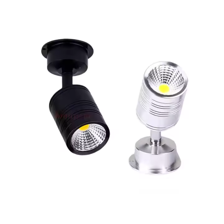 Lámpara de Pared LED Moderna AC90-260V 3W Luz de Cuerpo Ajustable Negro Plata Blanco - 1