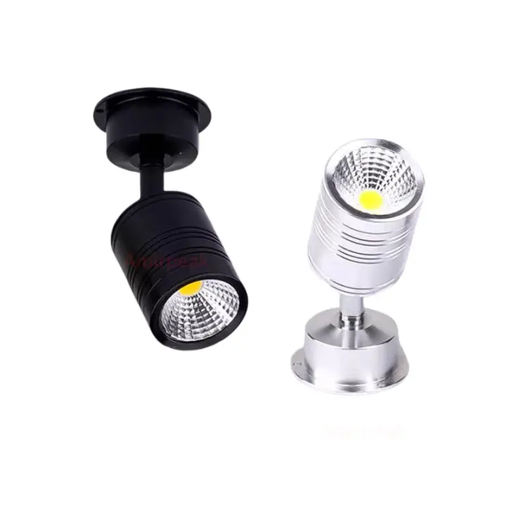 Lámpara de Pared LED Moderna AC90-260V 3W Luz de Cuerpo Ajustable Negro Plata Blanco - 1