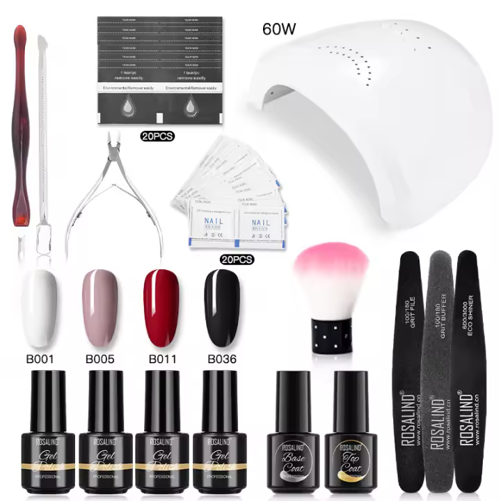 ROSALIND-Conjunto de esmaltes en Gel para uñas, herramientas de manicura, conjunto completo, para Semi permanente, necesita UV LED - 1