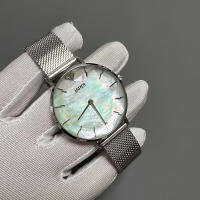 Reloj DUGARY de cuarzo con concha a la moda para mujer, relojes de pulsera impermeables redondos de marca clásica de acero inoxidable de 36mm, Reloj de mujer - details 13
