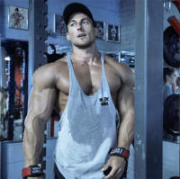 Gym Fitness Sport Cotton Breathable Tank Tops Men Sleeveless Tank Bodybuilding Workout Casual Clothing Undershirt Stringer Vest - details 10