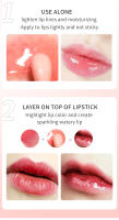 Hellokiss Lip Glow Oil 8ml Aceite labial brillante Esmalte labial hidratante Bálsamo labial transparente Lápiz labial Cereza - details 11